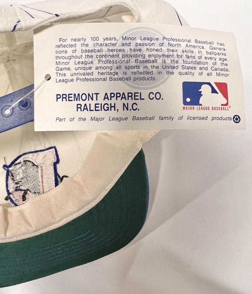 VTG Durham Bulls Snapback Hat RARE NOS MLB TAGS Striped USA NC Tampa Rays Minor - Picture 12 of 12